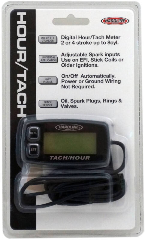 Mach Yeti Racing Hardline Hour Tachometer Meter Up To 8 Cylinders – Mach Yeti Racing
