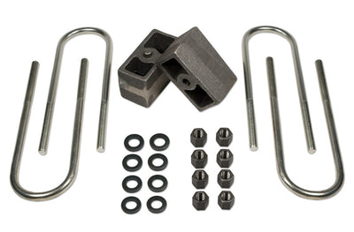 Tuff Country 87-01 Jeep Cherokee 4wd (w/ 3.25in Rear axle) 3in Rear Block & U-Bolt Kit