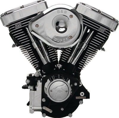 S&S Cycle 84-98 Carbureted Non-Catalyst BT V80R Complete Assembled Engine - Black Finish