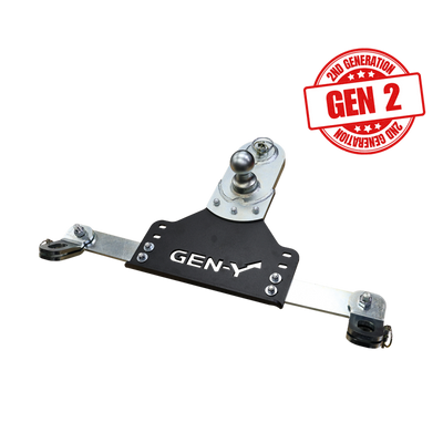 Gen-Y 18-19 GM Short/Long Bed GoosePuck II 5in Offset Ball Puck Mount 25K TW w/Safety Chain Anchors
