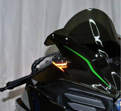 New Rage Cycles 15+ Mirror Block Off Turn Signals